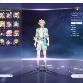 Honkai Star Rail Accounts Starter NA|TL 25|2 Limited Aventurine:Waveflair,Archer + 1 Standard Char Gepard|Female