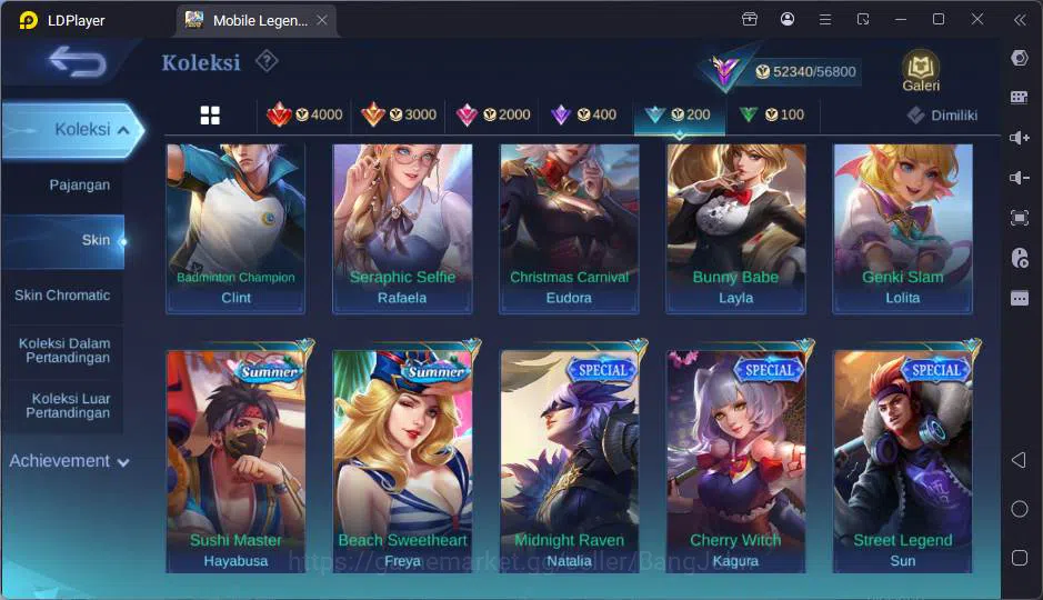 Mobile Legends: Bang Bang Accounts GLOBAL|Hero 117|Skin 251|Allstar Hanabi,Snrio FLor image 14