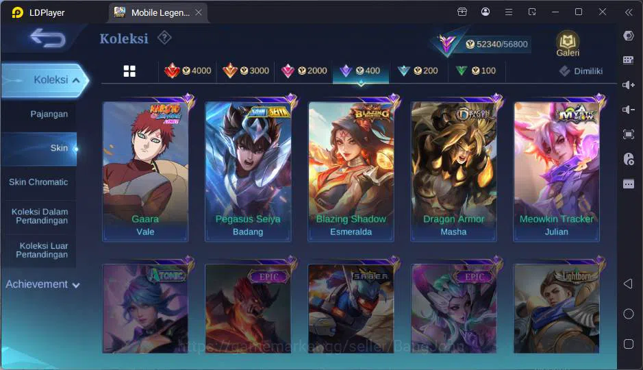 Mobile Legends: Bang Bang Accounts GLOBAL|Hero 117|Skin 251|Allstar Hanabi,Snrio FLor image 16