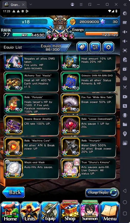 Grand Summoners Accounts GLOBAL|8 Ascend|Rank 77|Sayaka Miki TW|Mami Tomoe| image 4
