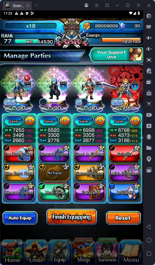 Grand Summoners Accounts GLOBAL|8 Ascend|Rank 77|Sayaka Miki TW|Mami Tomoe| image 7