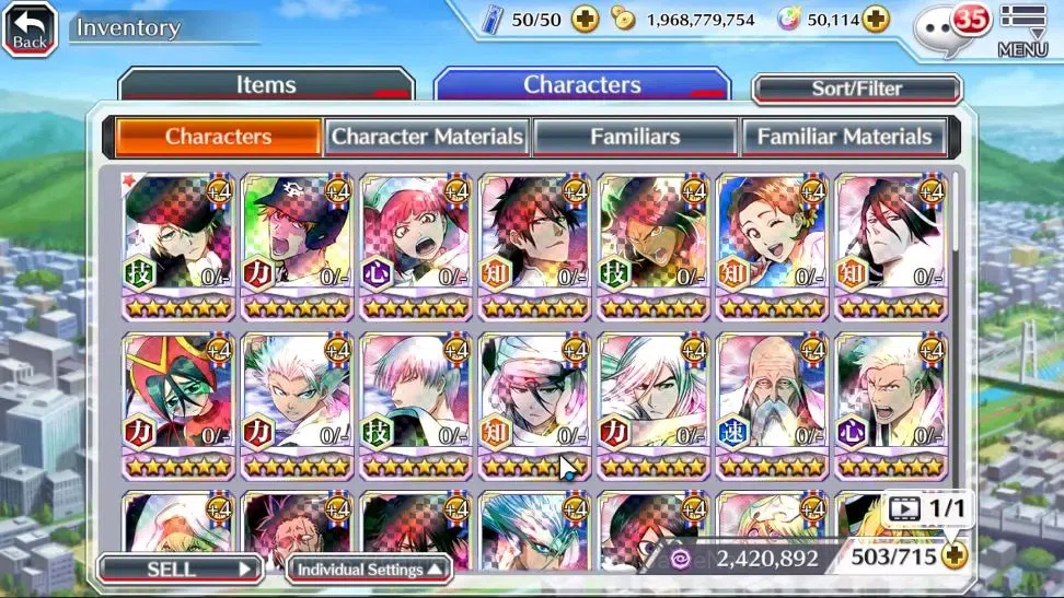Bleach: Brave Souls Accounts Others [GLOBAL]50K Orb|DreamT Ichigo,TYBW26 Yukio,Riruka,TYBW25 Yoruici,New Ver Ichigo,SwimS25 10