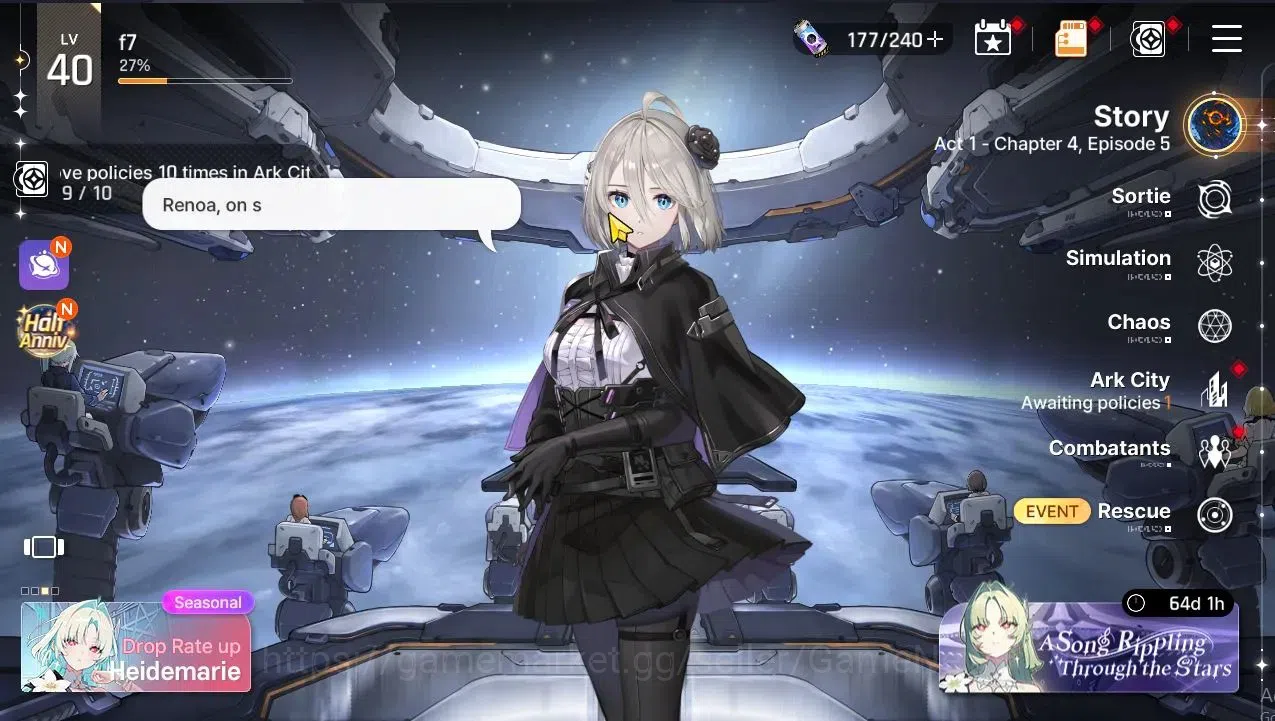 Chaos Zero Nightmare Accounts GLOBAL Lv40|4 SSR[HeidemarieM1,ChizuruM1,LukeM1,Hu image 1