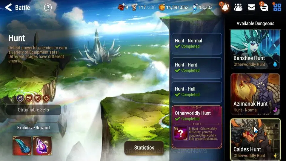 Epic Seven Accounts High-End GLOBAL UnVerif|New Era|21 ML(Rhianna, LC Bellona, Monarch Iseria, A Vildred, Harsetti, E 20