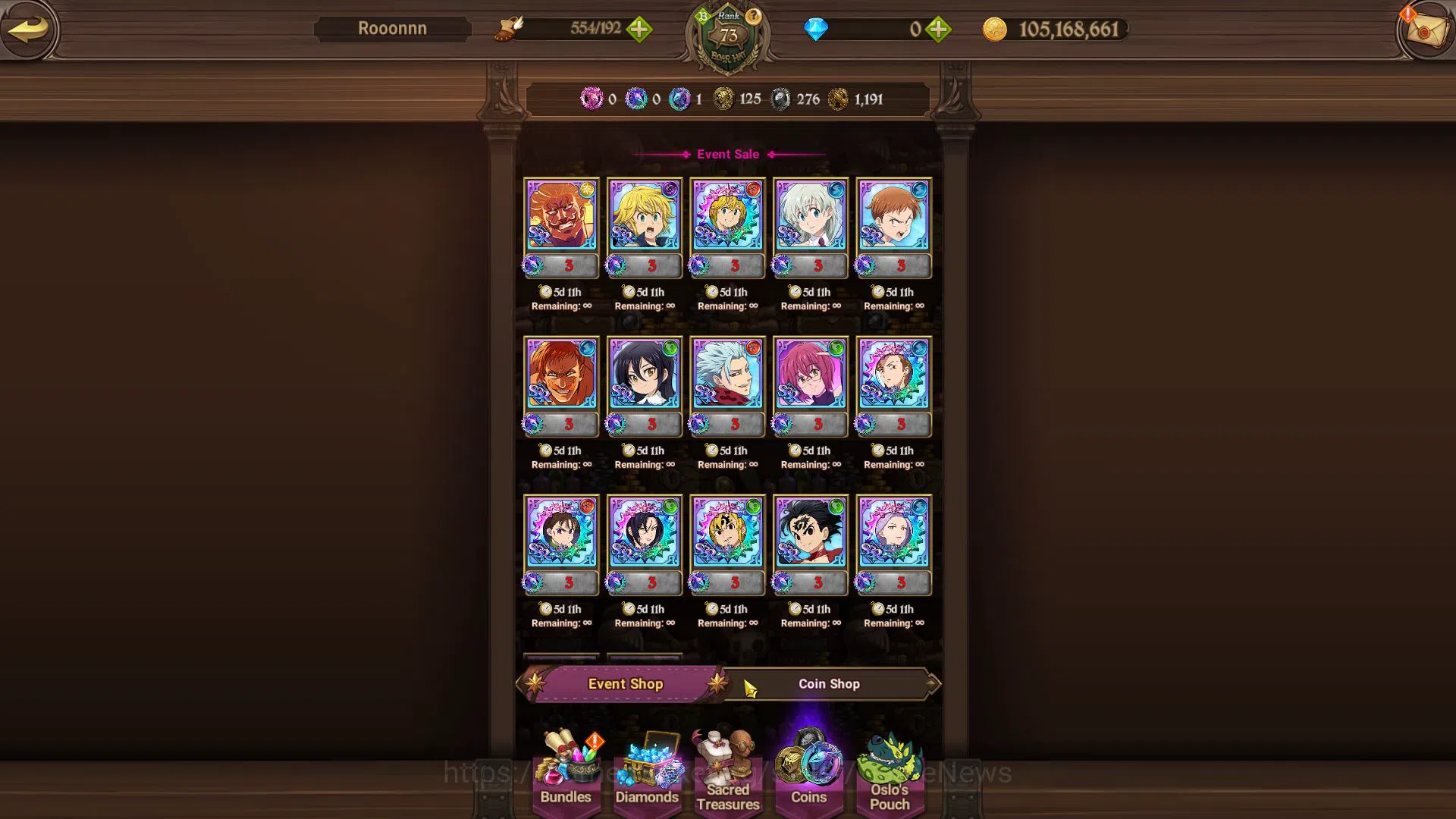 The Seven Deadly Sins: Grand Cross Accounts Global|2,5M CC| 7 UR | Salos, Meresca5/6, Sabunak2 image 12