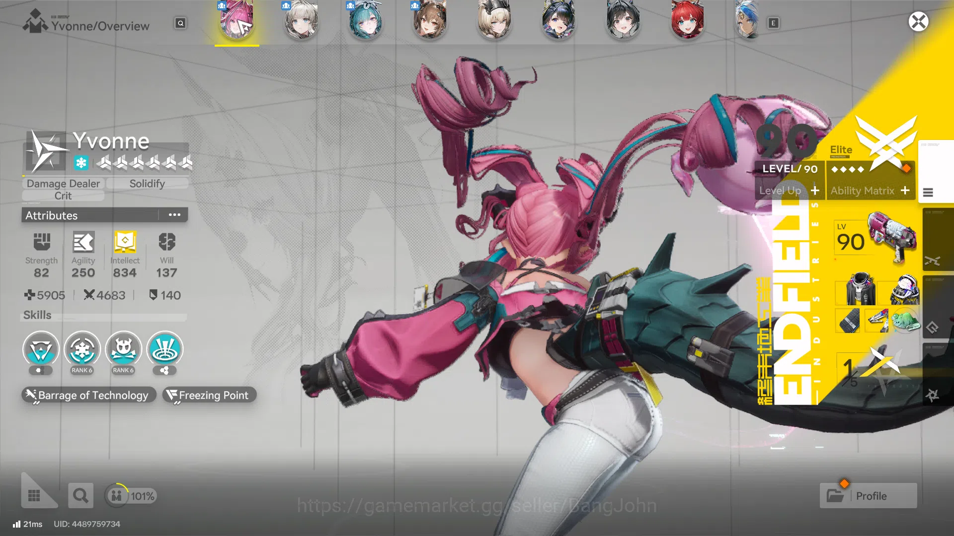 Arknights: Endfield Accounts ASIA | MID GAME | 3 limit +2sign |  Yvonne P1 + Si image 2