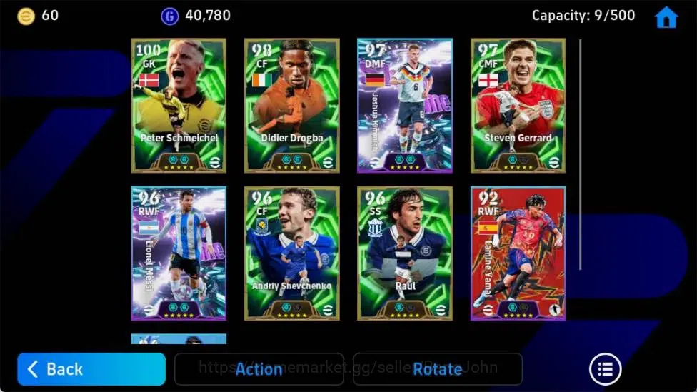 eFootball Accounts Android|PW 3086|Peter Schmeichel Epic,Dldler Drogb image 2
