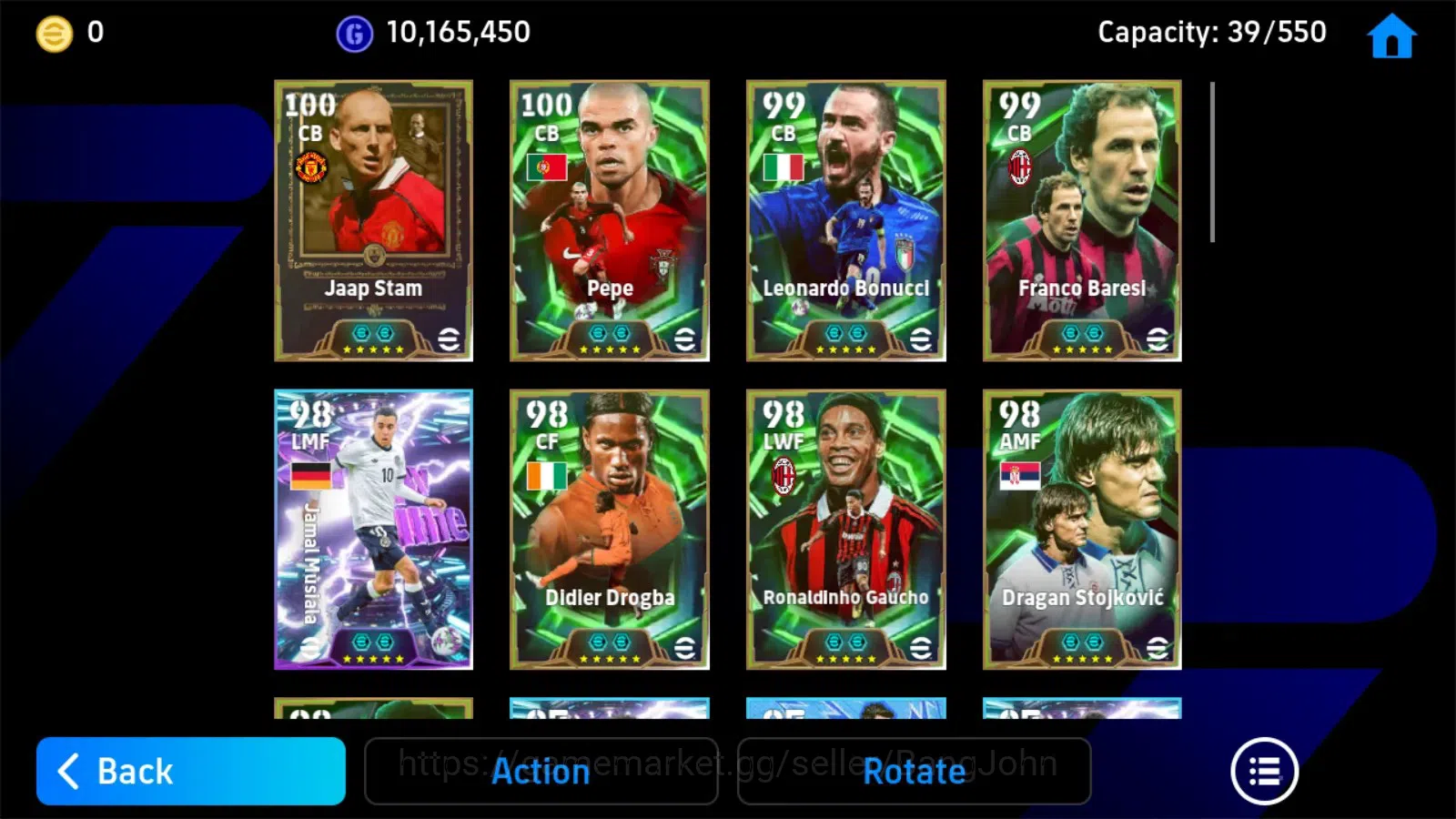 eFootball Accounts Mobile|PW 3217|Jaap Stam Epic,Pepe Epic,Leonardo B image 5