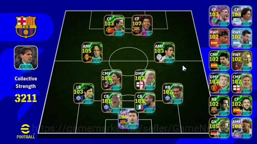 eFootball Accounts Legends & Iconic Players Android|3 Big Time Luiz Suarez,Forlan,Nistelroolj|ShowT Joan Garcia|Epic 1