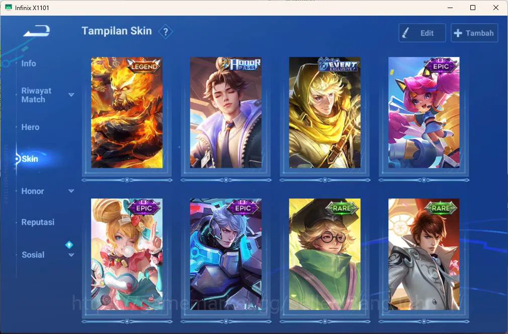 Honor of Kings Accounts GLOBAL Hero 40 , skin 16 legen wukong more detail  image 2