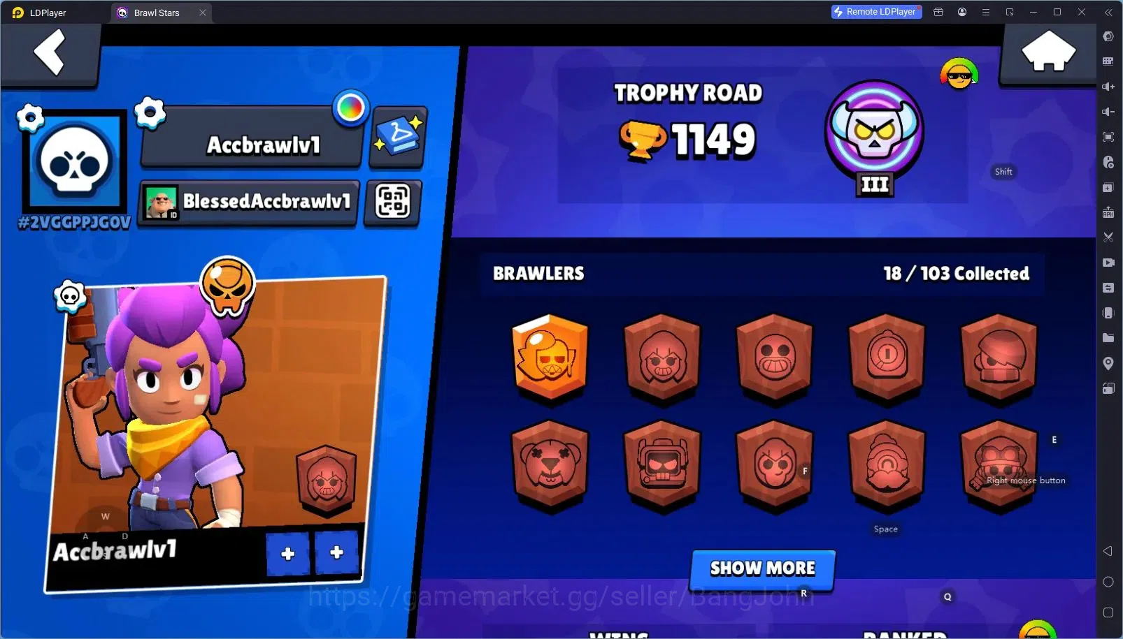 Brawl Stars Accounts Android | 1149 Thropy|18 Brawler|2 Max Hypercharge image 2