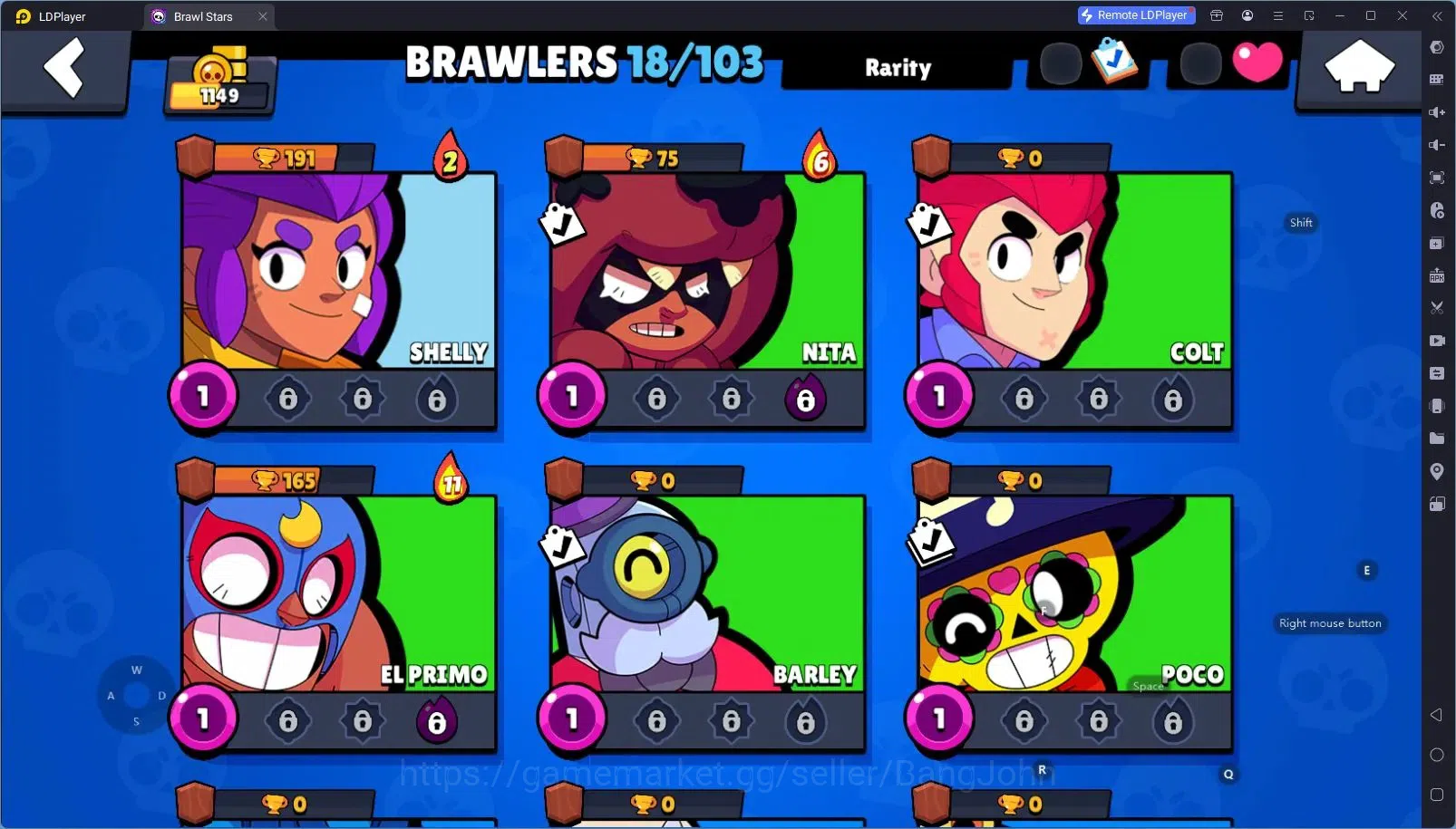 Brawl Stars Accounts Android | 1149 Thropy|18 Brawler|2 Max Hypercharge image 5