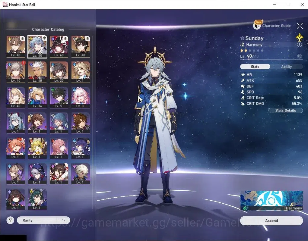 Honkai Star Rail Accounts Asia|TL 30|5 Limited|[Sunday,Sparkle,Dante,Archer, image 4