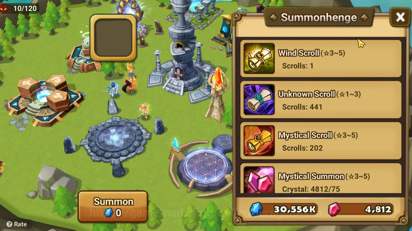 Summoners War: Sky Arena Accounts Starter ASIA STARTER 1 LD Mi Ying Unawkn + Many Scroll|2 NB5+9 6* Monster|1 Trans Scroll,4 2