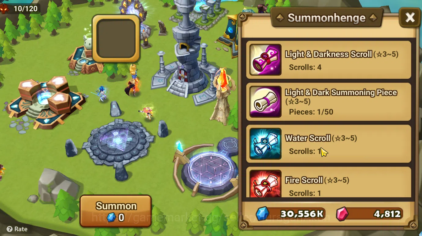 Summoners War: Sky Arena Accounts Starter ASIA STARTER 1 LD Mi Ying Unawkn + Many Scroll|2 NB5+9 6* Monster|1 Trans Scroll,4 3