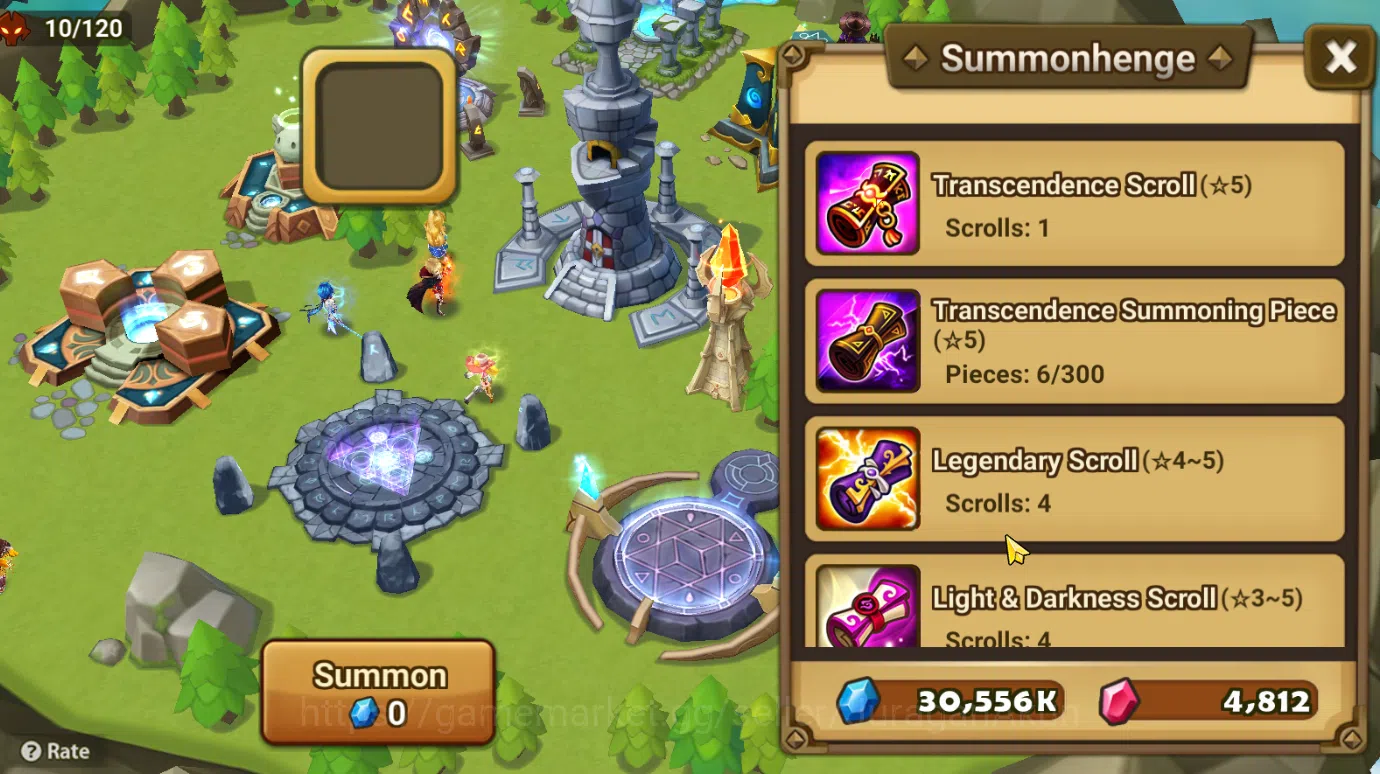 Summoners War: Sky Arena Accounts Starter ASIA STARTER 1 LD Mi Ying Unawkn + Many Scroll|2 NB5+9 6* Monster|1 Trans Scroll,4 6