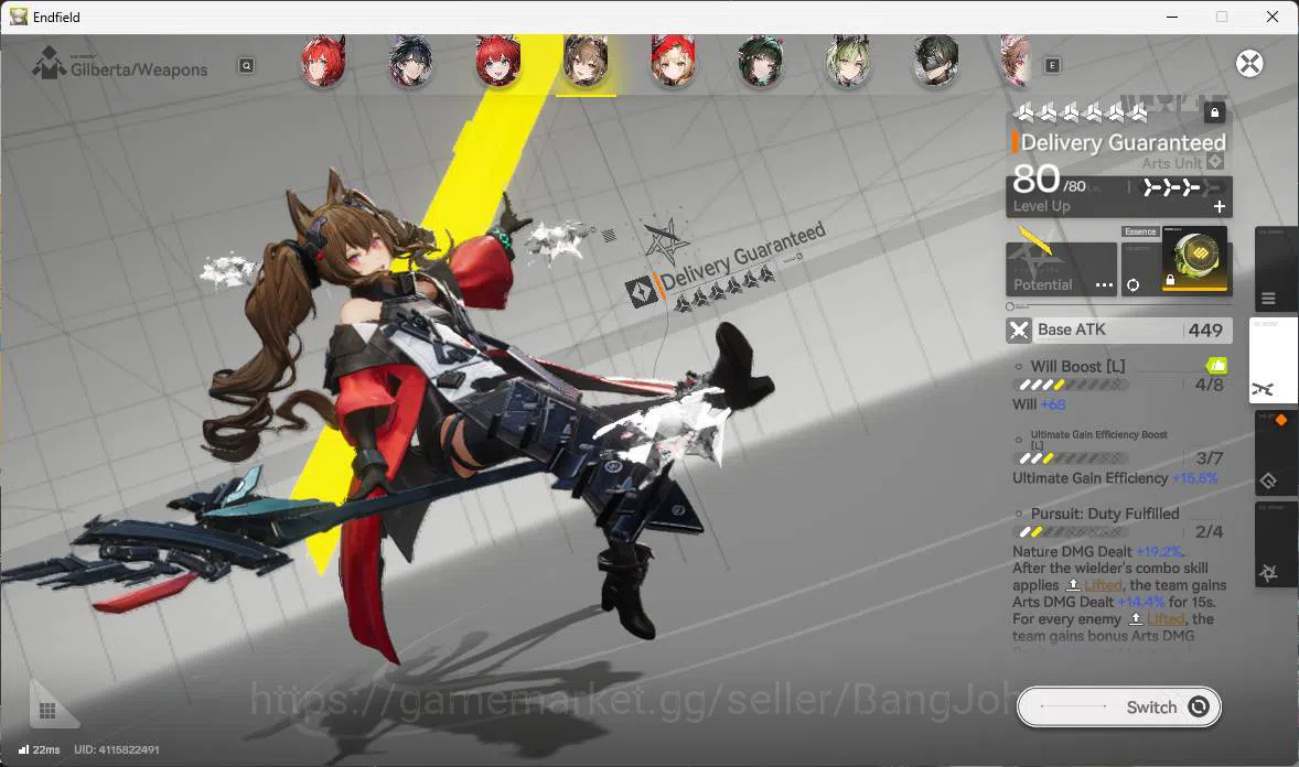 Arknights: Endfield Accounts ASIA|LVL 57, Z fungyi sign,Laevatain sign,gilberta image 16