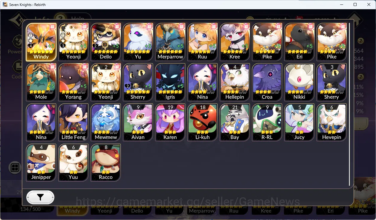 Seven Knights Re:Birth Accounts GlobalSEA|4 Ex-7k[MeliaTC2,RosieTC1,Juri,Gelidus]+ image 17