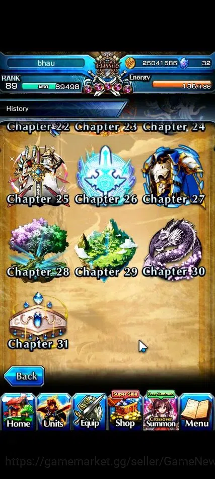 Grand Summoners Accounts End-Game Global|Rank 89|23 Ascend+9 TW|[Roy,Inumuta,Emiya,Chloe,Etc]+TW,S Miyu,Fen,S 9