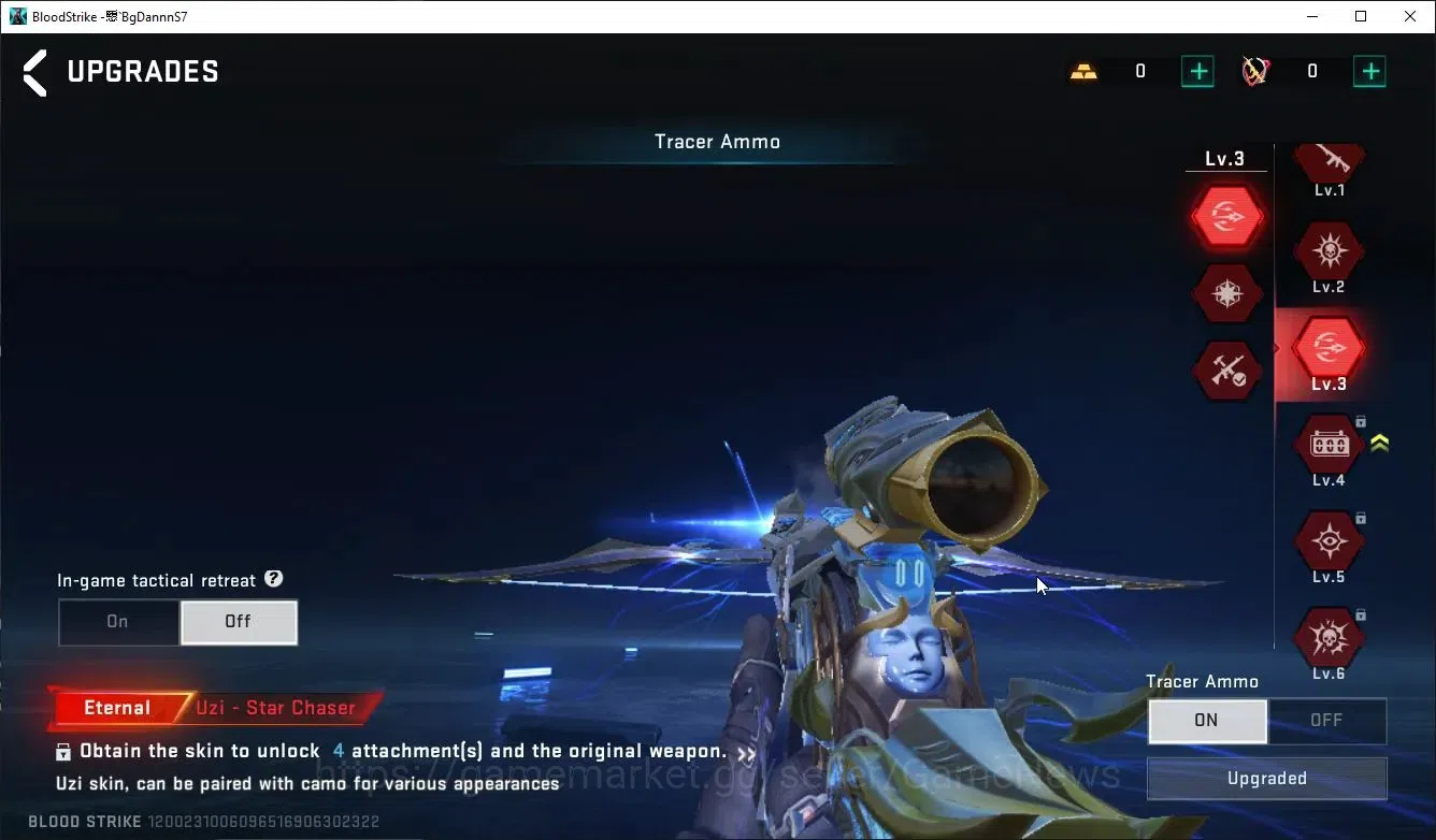 Blood Strike Accounts ASIA|ETERNAL Lv3[UZI-Star,QBZ95]+MELEE TalonKnife| image 9