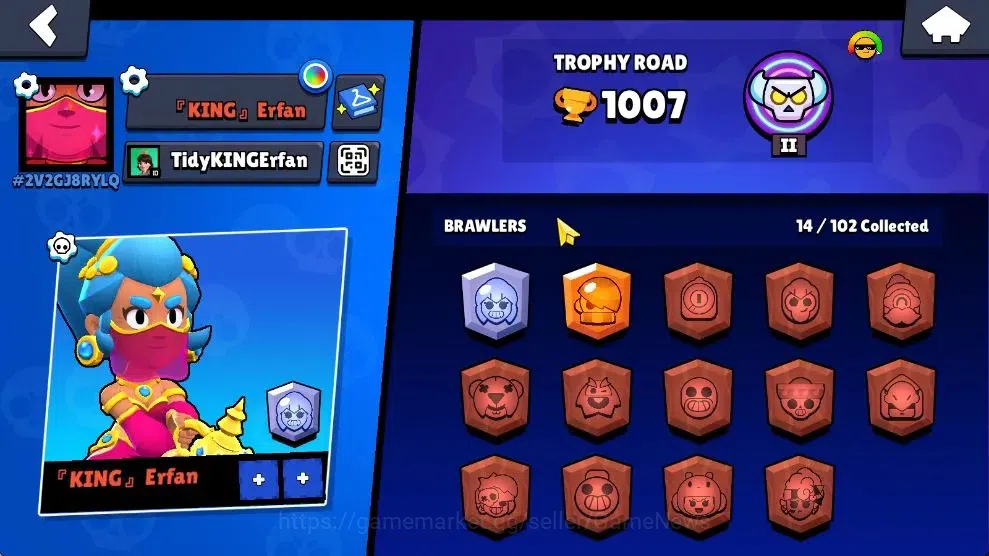 Brawl Stars Accounts 1007 Trophy|14 Brawlers 2 Max Lv [Edgar,Shelly]|2  image 8