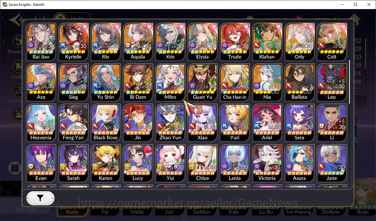 Seven Knights Re:Birth Accounts Global SEA|Full Ex-7k[RosieTC1,Fai,Melia,Juri,Geli image 16