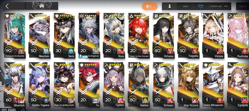 Arknights Accounts Lv 64| 166 OP+8 Skin | 5790 Orun |6 Limited+Collab image 8