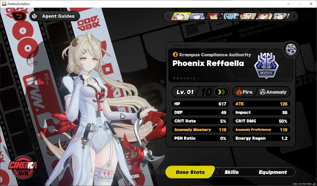 Zenless Zone Zero Accounts Starter ASIA|Fresh Starter IK5|2Limit Pheonix,Lucia+Sign + ChrSTD Piper,Luci,Nicole|S1 1
