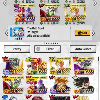 Dragon Ball Legends Accounts High-End Android | Lvl 156|29,8M Total Power|10 CC|1 LR|2 UL|LR SSG Shallet,UL SSGSS Vegito,UL