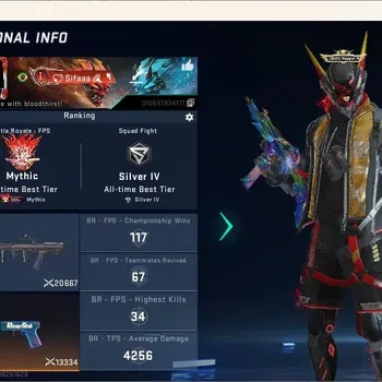 Blood Strike Accounts Collab Skin ASIA | 1 Eternal Gun: MP7-Tidesong Lv2|AOT Striker:Ran Mikasa|1 Ultra Melee:The Iron-|6