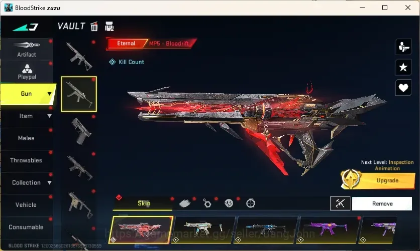 Blood Strike Accounts Collab Skin ASIA|14 Eternal:MP5,KAG-6,D Eagel,M700,P90,AUG,Uzi,FN2000,ETC|20 1