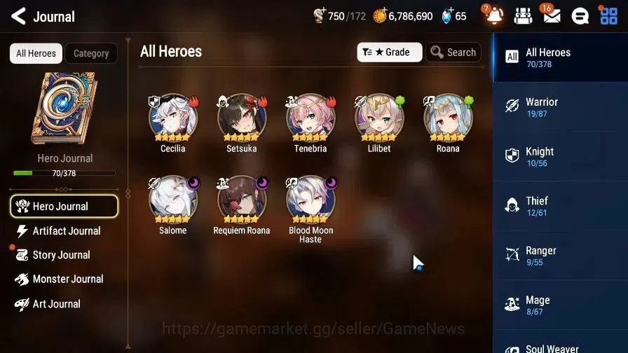 Epic Seven Accounts GLOBAL Unverif|New Era|3 ML(Salome,BM Haste,R Roan image 6