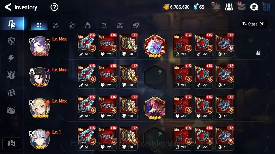 Epic Seven Accounts GLOBAL Unverif|New Era|3 ML(Salome,BM Haste,R Roan image 8