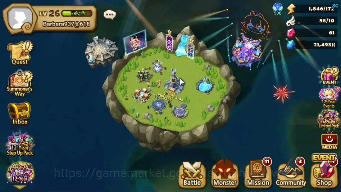 Summoners War: Sky Arena Accounts Starter ASIA|Lv 26|Ready Gacha|99 12 YSC + 160 11 YSC + 3 LAAS + 5 LS + 4 LDS + 118 MS |1 1