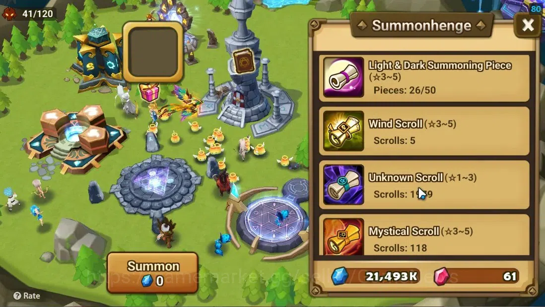 Summoners War: Sky Arena Accounts Starter ASIA|Lv 26|Ready Gacha|99 12 YSC + 160 11 YSC + 3 LAAS + 5 LS + 4 LDS + 118 MS |1 11