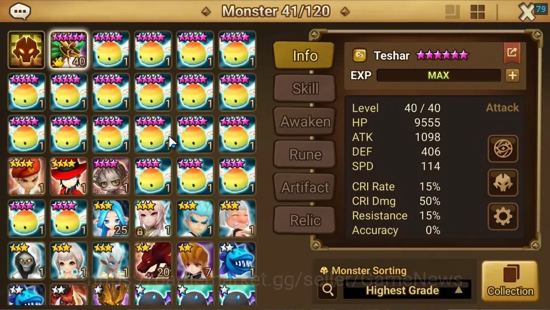 Summoners War: Sky Arena Accounts Starter ASIA|Lv 26|Ready Gacha|99 12 YSC + 160 11 YSC + 3 LAAS + 5 LS + 4 LDS + 118 MS |1 7