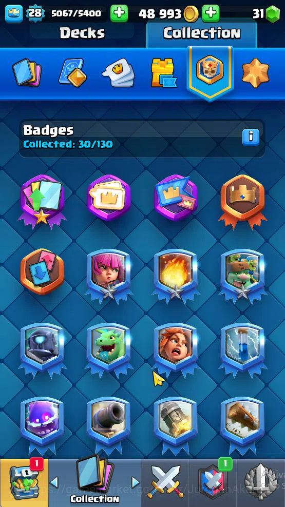 Clash Royale Accounts Midgame Lvl 28|Trophy 6636|KTL 10|Limited Skin|Card 100| 1 Hero 3 EVO 2 Champ 12 Legendary 27 Epic,30 13