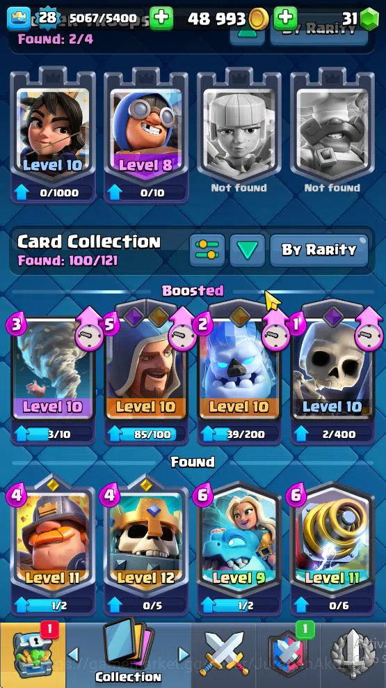 Clash Royale Accounts Midgame Lvl 28|Trophy 6636|KTL 10|Limited Skin|Card 100| 1 Hero 3 EVO 2 Champ 12 Legendary 27 Epic,30 4