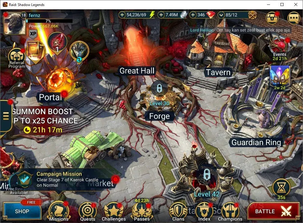 Raid: Shadow Legends Accounts Mid-Game Lv 18|667K Power|18 1