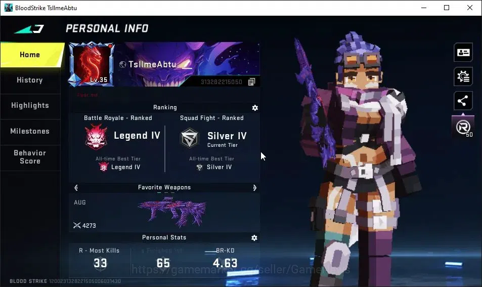 Blood Strike Accounts ASIA|ETERNAL AUG-REQUIEM|4 ULTRA[KAINDA,AUG,AR97,O image 2