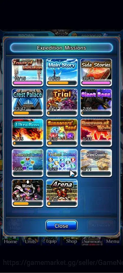 Grand Summoners Accounts Global|1 Sp Art|Rank 105|35 Ascend+12 TW|(Roy,Inum image 10