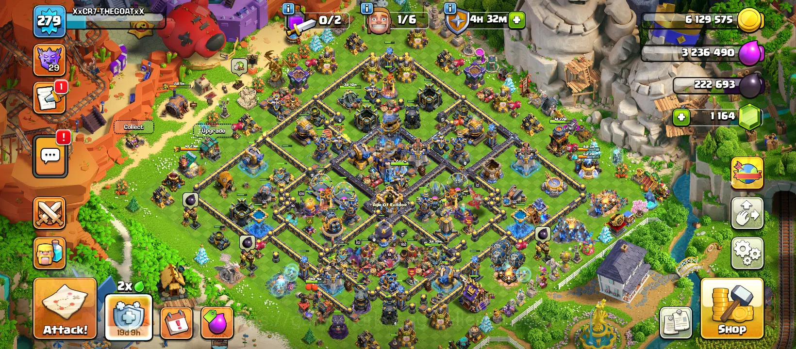 Clash of Clans Accounts High-End TH 18 MAX 90% | ALL EQUIPMENTS | MAX EQUIPMENT | RARE SCENERY | XP 279 | DRAGON STATUE 1
