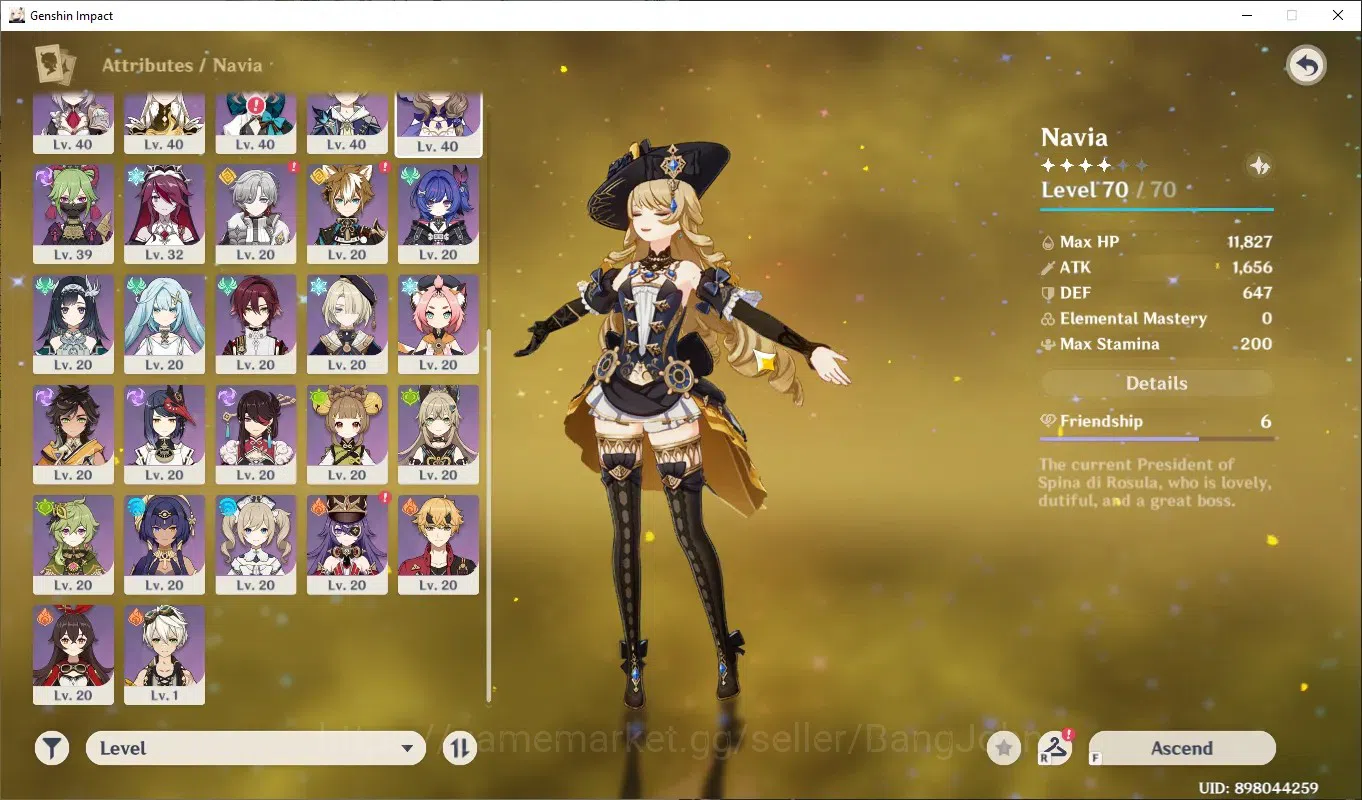 Genshin Impact Accounts ASIA | AR 45 | 5 Limit | Furina, Nahida, Raiden Ei image 5