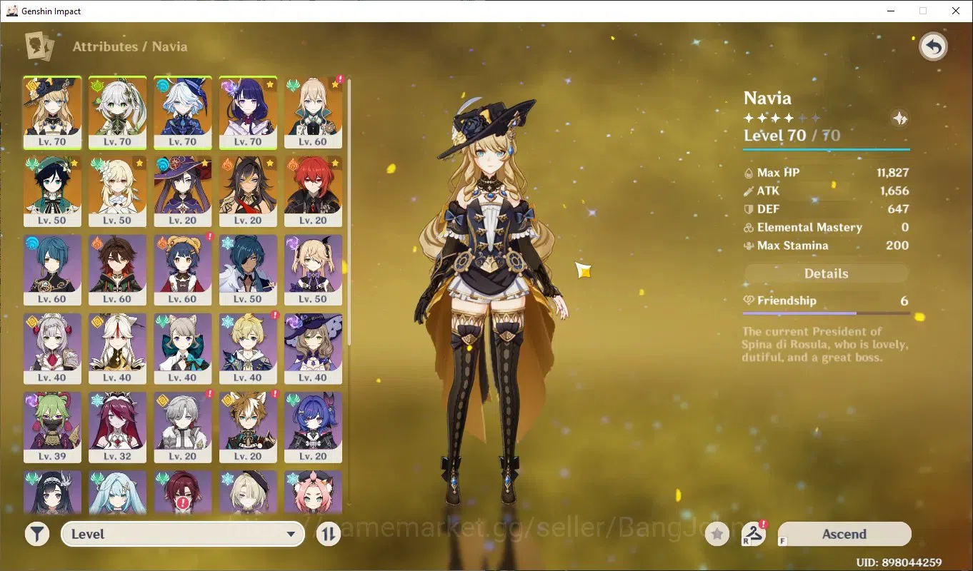 Genshin Impact Accounts ASIA | AR 45 | 5 Limit | Furina, Nahida, Raiden Ei image 6