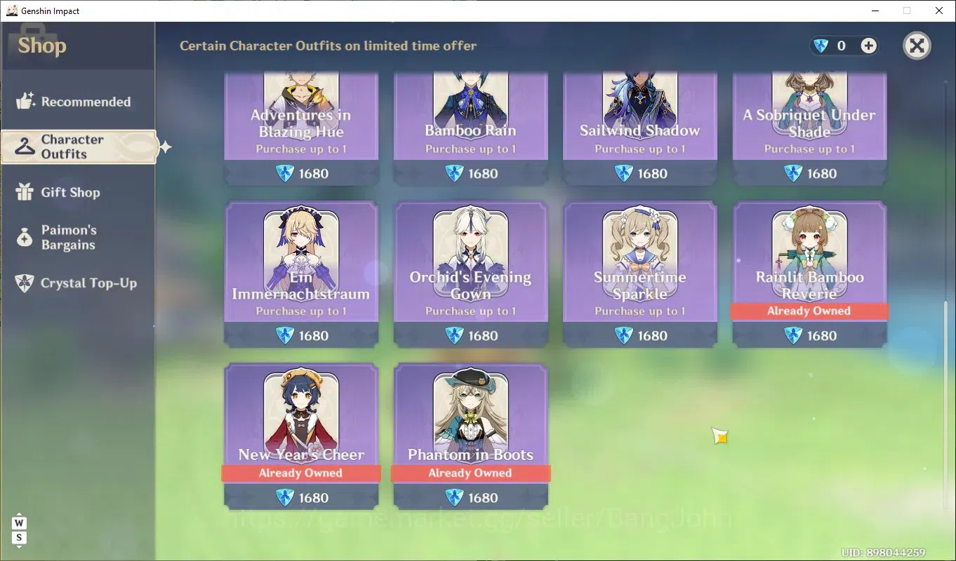 Genshin Impact Accounts ASIA | AR 45 | 5 Limit | Furina, Nahida, Raiden Ei image 7