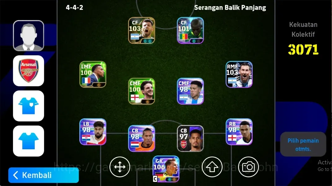 eFootball Accounts Legends & Iconic Players Android|PW 3071|EPIC Aguero,Showtime ManuelNeuer LionelMessi Jackson|CheckSS 1