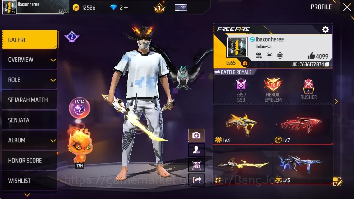 Free Fire Accounts Indonesia|3 Evo 1