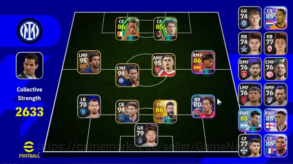 eFootball Accounts Legends & Iconic Players Android|Epic Gerrard Pique,Didier Drogba,Danniele Massaro|Show Time Lamine 1