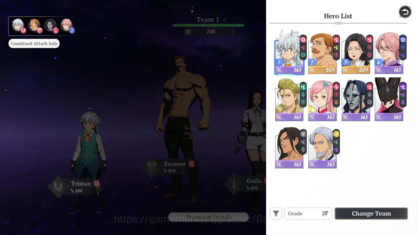 The Seven Deadly Sins: Origin Accounts EUROPE | Fresh Starter Lvl 2 |2 SSR| Escanor, Guil image 4