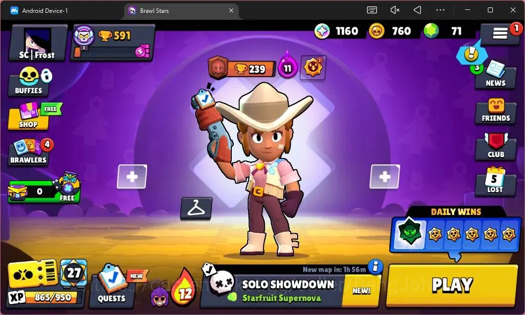 Brawl Stars Accounts Global | 591 Thropy|11 Brawler|3 Max Hypercharge(S image 1